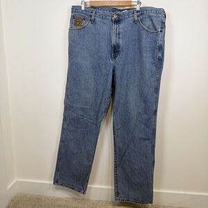 Cinch Jeans Mens Size 42x32 Bronze Label Denim Western Blue MB90532001 Cowboy